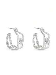 2pcs Women Fashion Unique Body Shape Stud Earrings, Luxury Versatile Hypoallergenic Earrings For Party & Daily Wear, Jewelry Gift