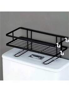 1pc Bathroom Toilet Storage Rack, Bathroom Storage Organizer Rack, Bathroom Shelf, Shampoo & Shower Gel Holder Organizer, Bathroom Accessories, Bathroom Storage And Organization