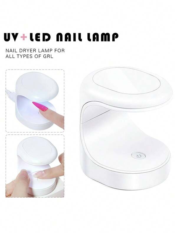 Mini lampada per unghie, luce UV portatile per asciugare smalto gel, essiccatore per unghie USB