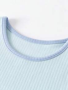 mini bala Áo thun không tay  thoáng khí thấm hút mồ hôi cho bé trai mùa hè - hồng xanh - Xem 3