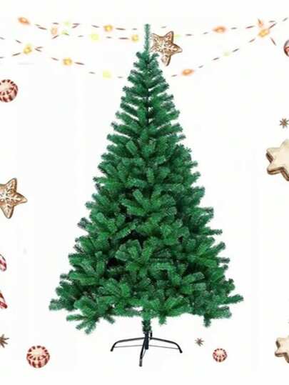 1.20/1.50/1.80/2.10 Metros Árbol de Navidad con 200 O 500 Ramas Frondosas Ideal para Acompañarlo con Esferas Navideñas y Luces, Decoración de Hogar Guirnalda Navideña , Moños, Listón Navideño LED Base Estabilizadora Decoración de Hogar para Fiestas