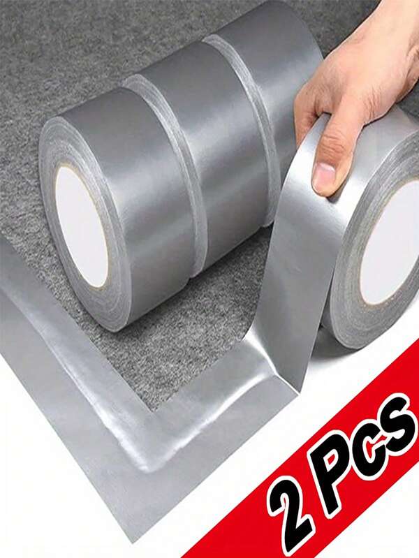 1/2 Rollo de cinta adhesiva para fijar alfombras, cinta de tela resistente al agua - resistente a los rayos UV, sin residuos, excelente para reparar alfombras y pisos, uso en interiores/exteriores