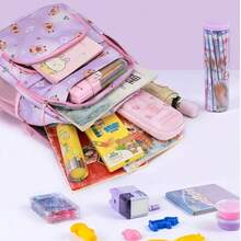 Linda mochila para estudiantes ,mochila para niñas y señoritas , dulces, encantadoras, ligeras y casuales, mochilas escolar simple con cremallera de gran capacidad con cute diseño , mochila de femeninas y estudiantes de secundaria deportivas, mochilas de viaje ,mochila de hombro con estilo casual , regalo para novia ,hijas y estudiantes femeninas ,mochila cute . - Morado - Ver 2