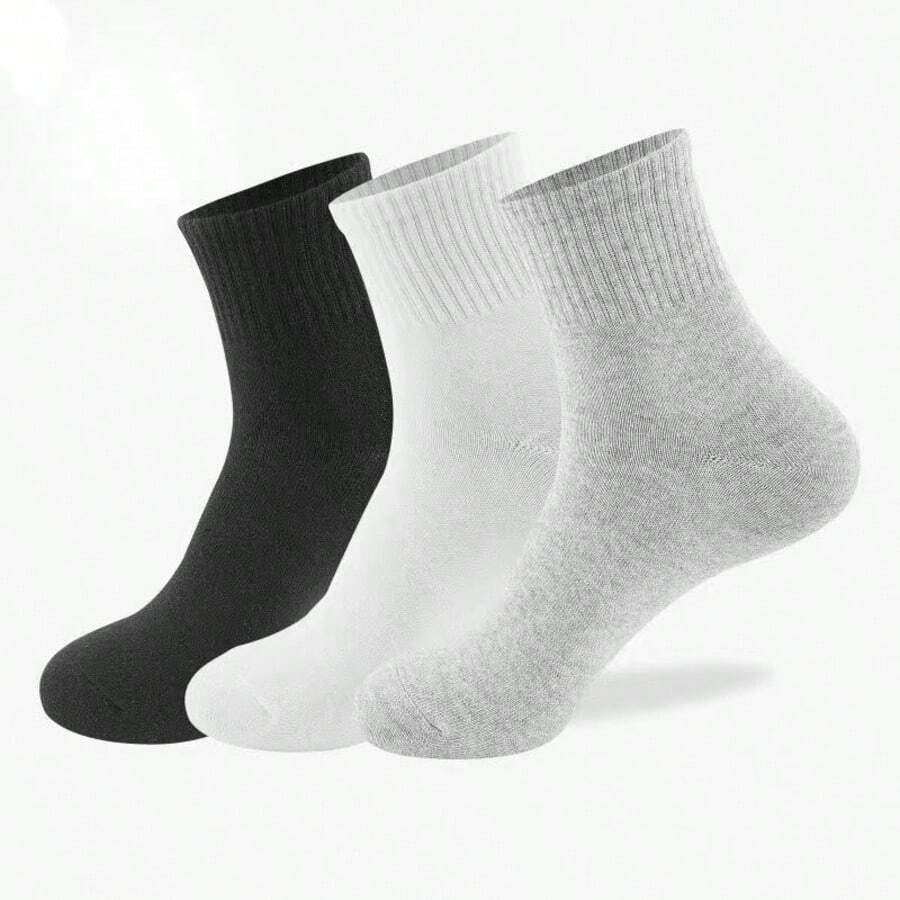 10 Pairs Women's Short Socks, Cotton Socks, White Socks, Ladies Socks, Cute Socks, Girls Socks, Autumn/Winter & Spring/Autumn Socks, Mesh Breathable Details, Ventilation Hole Design, Moisture-Wicking, Soft And Smooth, Suitable For Various Occasions, Whether Holidays, Sports, Casual, Business Or Daily Wear, Can Be Worn All Year Round, Random Color Combinations.