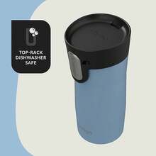 Contigo AUTOSEAL West Loop - Taza de viaje de acero inoxidable aislada al aspiradora con tapa fácil de limpiar, 12 onzas, perla esmerilada de sal - Perla helada glaciar - Ver 8