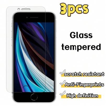 3pcs High Definition Tempered Glass Screen Protector, Compatible With IPhone 17 Pro Max/17 Pro/17 Air/17/16 Pro Max/15 Pro/14 Plus/15 Pro Max/11/12/13, Galaxy A42/A32/A20s/A36/A54, Poco X6/12T Pro/Poco X5 And Other Smartphone Models, Suitable Compatible With Apple And Other Brands