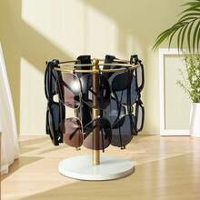 Sunglass Storage Holder Eyewear Display Stand With Anti-Slip Base Compact Glasses Rack Organizer For Bedroom Office