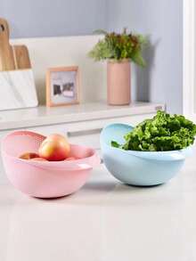 Cesta de drenaje duradera para lavar arroz, cesta multifuncional para el hogar para lavar arroz y escurrir verduras, utilizada para almacenar frutas y verduras, filtro de viaje multifuncional, cesta de filtro de viaje, filtro para lavar arroz