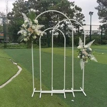 1pc Arch Backdrop Stand, Wedding Balloon Arch Kit Frame, Available In Multiple Gold And Black Sizes, Suitable For Wedding, Valentine's Day, Anniversary, Birthday Party, Graduation Photo Decoration And Photo Backdrop
