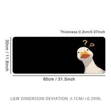 Confused Duck Extra Large Mouse Pad, Gaming Desk Mat, Big Keyboard Pad, Washable, Rubber Non-Slip Bottom, Stitched Edge, Gift Mouse Pad, Desk Protector, Study Pad, Multiple Sizes Available, Computer Keyboard Mat, Laptop Pad,For School Supplies,Back To School Gaming Mouse Pad Desk Accessories Office Supplies Office Office Desk Accessories Mousepad Mouse Pad For Desk - Suspicious Duck - View 18