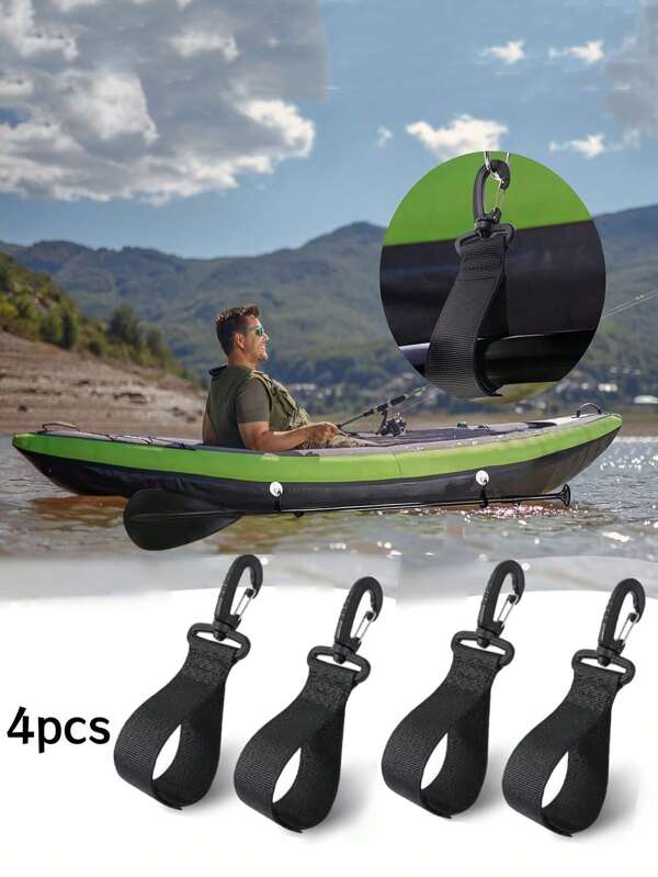 4pcs Kayak Paddle Rack Board Accessories Inflatable Boat Storage Set, Beach Essentials, Beach Accessories, Pool Float