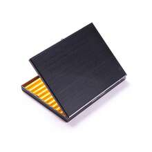 9-Slot Stainless Steel Cigarette Case, Creative Crush-Proof Moisture-Proof Cigarette Storage Box, Gift