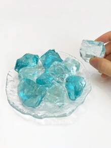 200g/Limito Pietra di cristallo blu oceano, pietra per aromaterapia, vaso per fiori e serbatoio per pesci, decorazione di paesaggio fai-da-te, utilizzato per giardini interni ed esterni, cortili, a Subium subst, accessori fatti a mano