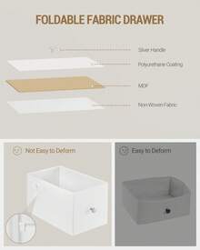 HEXCELEN Dressing Table With LED Lighting, Dressing Table With Large HD Mirror, 7 Drawers And 6 Storage Compartments, Bedroom Dressing Tables, Modern White - trắng - Xem 6