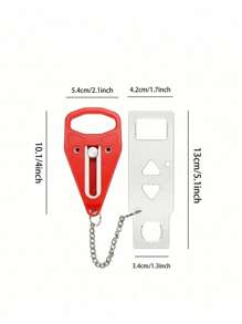 旅行便携式门锁额外锁，在旅行和入住酒店时提供安全保障，提供额外的隐私和安全便携式门锁家庭安全门锁旅行锁保护隐私非常适合旅行酒店家庭公寓学院，门锁，酒店门锁，门吸，便携式门锁