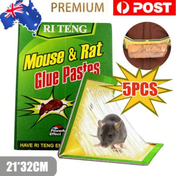 5PCS Mouse Traps Rat Mice Mouse Trap Board Snare Catcher Board Pad AU