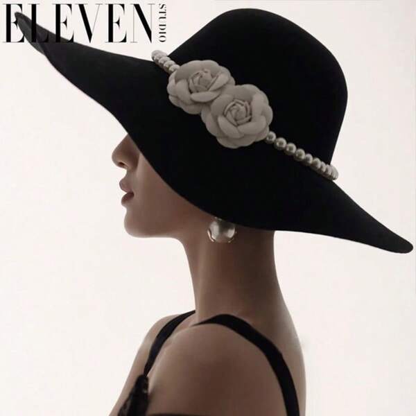 A Top Classic Fedora Hats For Men & Women Wide Brim Felt Hat Panama Dress Fedora Hat Top Hat