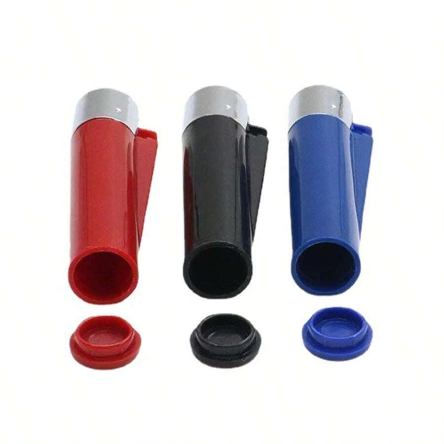 1pc Portable Mini Storage Tank Hidden Lighter Type Plastic Storage Box Medicine Box Portable Medicine Box Medicine Bottle Sealed Box Hidden Lighter Storage Box - Multicolor - View 1