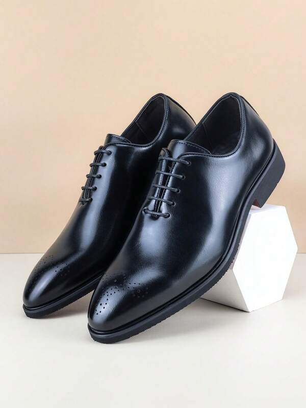 Zapatos Oxford de negocios para hombres con suela roja, de lujo, diseño elegante y caballero, sólido, transpirable, cómodo, antideslizante y resistente al desgaste, con suela ligera y de tacón bajo, para uso diario, estilo colegial, graduación, banquete de negocios, oficina, fiestas, boda, festival, primavera/verano, otoño, tallas grandes