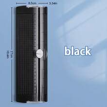 1 件时尚断头台 A4/A5 纸张和照片裁切器，轻便切割工具办公用品、学校用品、返校 - 彩色 - 查看 12