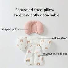 Baby Stroller Pad, Thickened Seat Cushion, Baby High Chair Soft Backrest Pad, Carrycot Pad, Warm Pad - Multicolor - View 9