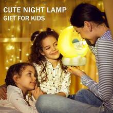 Sanrio Cinnamonroll Moon LED Light Kawaii 3D Cartoon Ornament Cute Beauty Bedroom Night Light Bedside Decor Lamp Gifts - Yellow - View 4