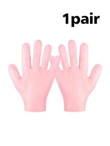 3件套保湿手套、袜子、面膜套装，包含耳挂式面膜和硅胶SPA袜，适合干性肌肤，硅胶后跟袜防滑，用于软化足部肌肤、去除老茧、足部理疗后护理，可重复使用，防水防汗，防蒸发。圣诞节、冬季、粉色系、毕业典礼、生日礼物。 - 彩色 - 查看 11