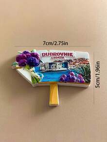 1 pieza Imán de nevera de regalo decorativo 3D de recuerdo de Grblje, Croacia