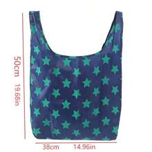 1pc Multifunctional Foldable Shopping Bag, 50*38cm, Reusable Portable Shopping Bag, 2025 Best Selling New Model, Supermarket Tote Bag, Wide Strap, Non-Chafing, Waterproof Handbag, Made Of Durable Polyester, Healthy & , Practical & Stylish