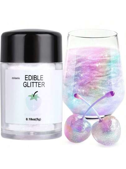 Glitter - 5g Luster Dust Metallic Coloring Glitter For Drinks, Baking, Cake Decorating - Dust Powder Shimmer Sprinkle Powder For Icing, Beverage, Candy