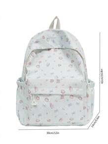 Nova Mochila Simples da Moda, Mochila Escolar Estilo Universitário Casual