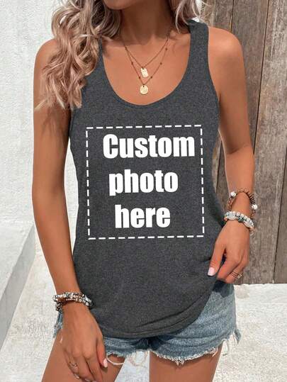 هدايا شخصية مخصصة، تخصيص قميص سيدات فردي، أضف نصك/صورتك الخاصة (شعار/شعار الشركة/صورة عائلية/سيلفي) صمم طباعتك الشخصية الخاصة، قميص كهدية لصديقتك، قميص مواعدة للأزواج، هودي رياضي، إلخ. صيفي