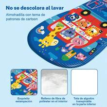 Jueguete para bebés: columpio fitness con piano musical de pedal, alfombra de juegos, piano de pedal para bebés, juguete para neonatos y niños pequeños de hasta 36 meses - Azul - Ver 6
