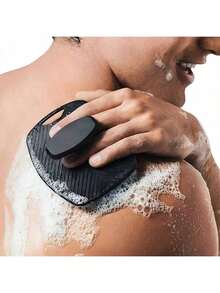 1 cọ chà toàn thân bằng silicon & 1 cọ chà toàn thân mềm | Cọ tắm cầm tay với tay cầm chống trượt, tẩy tế bào chết và massage nhẹ nhàng | Sử dụng được trong nhiều trường hợp, thích hợp cho tắm, tập thể dục, cắm trại, du lịch, sắp xếp phòng tắm (Chăm sóc da, Tẩy tế bào chết toàn thân, Găng tay tẩy tế bào chết) - Nhiều màu - Xem 18