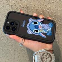 Disney Adorable funda de teléfono con puntada de dibujos animados para varios modelos, incluyendo 16, 15, 14, 13, 12, 11 Pro Max, Plus, Mini y SE, perfecta como diversión