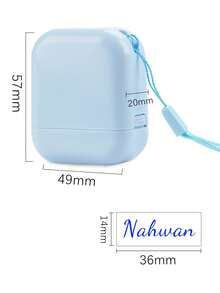 1 Stück einfarbiger Namens-Stempel für Kleidung, wasserfester Namens-Stempel personalisiert für Studenten und Geschäftsnutzung, individueller Namens-Stempel für Kleidung, handgeschriebener Unterschriften-Stempel, wiederverwendbar, kompakt, bügelfrei, individuell, einzigartig, ideales Geschenk für ihn/sie, Schüler, Arbeitnehmer zu Jahrestagen, gemütlicher Wüsten-Herbst, Bürodekoration