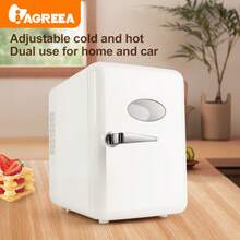 Mini Car Refrigerator With Window & Handle - 4L/6-Can Portable Fridge For Car/Home/Office/Dorm, Electronic Cooling & Heating, Ideal For Cosmetics/Drinks/Fruits - US A Type Plug(110-127V) - View 2