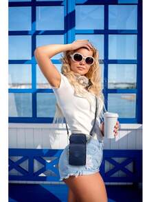 Small Crossbody Bags For Women Mini Cell Phone Purses Handbag Shoulder Bag - 藏蓝色 - 查看 7