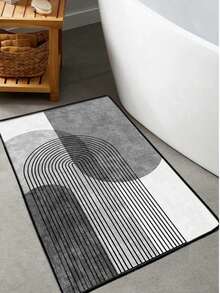 Made In Turkey Chilai Home Djth Non-Slip Bathroom Rug – Soft & Absorbent Bath Mat In 60x100 Cm And 70x120 Cm Size Options - Grey - View 1