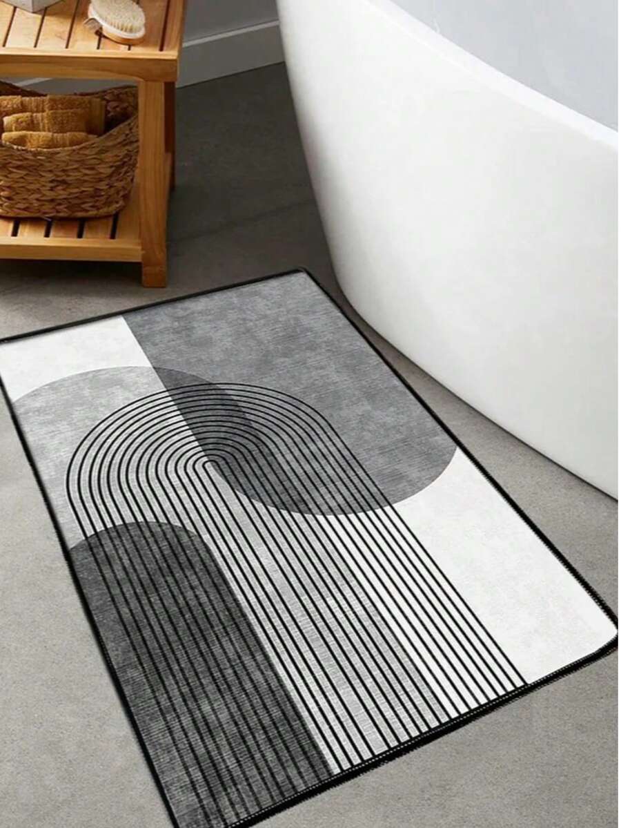 Made In Turkey Chilai Home Djth Non-Slip Bathroom Rug – Soft & Absorbent Bath Mat In 60x100 Cm And 70x120 Cm Size Options - Grey - View 1