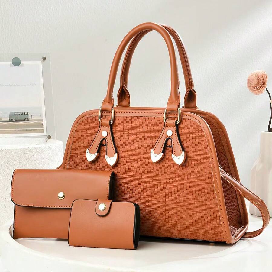 Women Top Handle Bags - 土黃色 - 查看 1