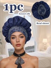 1 件丝绸帽子，波西米亚风格，女士丝绸帽子，女士睡眠帽子，宽边有弹性，舒适透气，不褪色。 - 多色(1pc) - 查看 12