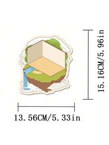 SCXXBSW 3D造景手工减压卡通3D房屋装饰水杯笔记本手机壳DIY贴纸 - 彩色 - 查看 4