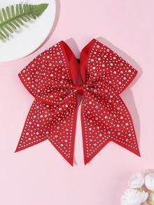 1件/2件/5件套 校园风啦啦队大蝴蝶结纯色发箍，燕尾服水钻装饰发圈，适合日常佩戴和运动 - 彩色 - 查看 8