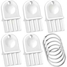Juego de 5 llaves para dispensadores de toallas de papel comerciales. Es una herramienta indispensable para el personal de limpieza, profesionales de mantenimiento, escuelas, hospitales, edificios de oficinas, etc., y les brindará una gran comodidad. - Blanco - Ver 1
