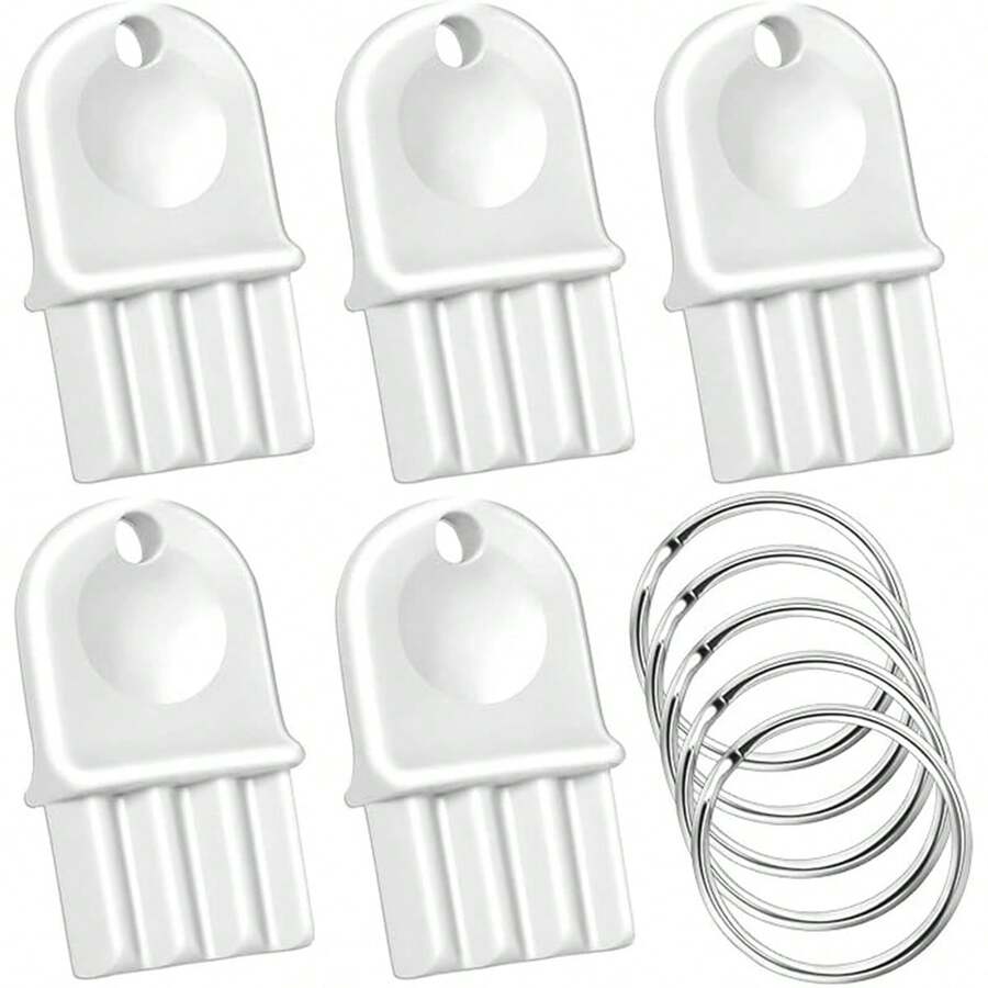 Juego de 5 llaves para dispensadores de toallas de papel comerciales. Es una herramienta indispensable para el personal de limpieza, profesionales de mantenimiento, escuelas, hospitales, edificios de oficinas, etc., y les brindará una gran comodidad. - Blanco - Ver 1