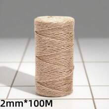 2毫米天然麻绳 黄麻装饰线 DIY 工艺品礼品包装黄麻绳 园艺婚礼派对装饰
