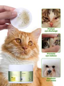 GJYC PET Pet Eye Cleaning Wipes, For Dogs & Cats - Removes Dry Mucus, Discharge and Tear Stains, 120 Pieces