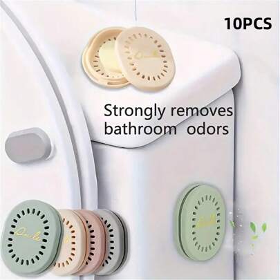 6/10 PIEZAS de Tabletas de Fragancia Duradera (Una Caja Gratis) Ambientador de Aroma Natural que No Requiere Perforación, Tabletas Eliminadoras de Fragancia a Largo Plazo para Baños, Autos, Armarios, Gabinetes de Zapatos, etc. Ambientador de Baño Tabletas de Aroma Natural Reutilizables