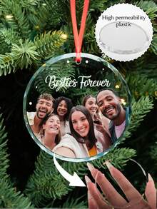 Personalisierter Foto-Weihnachtsbaumschmuck für beste Freunde, Freundschafts-Weihnachtsbaumschmuck, Weihnachtsschmuck für die beste Freundin, Weihnachtsandenken, personalisierter Foto-Weihnachtsbaumschmuck für Freunde, Geschenk für Freunde, Geschenk für sie, Weihnachtsbaumschmuck für die beste Freundin, personalisierter Haustier-Weihnachtsbaumschmuck als Geburtstagsgeschenk, personalisierter Hunde-Weihnachtsbaumschmuck, Geschenke für Tierliebhaber, Erinnerungsgeschenk für Haustiere, Weihnachtsbaumschmuck, Weihnachtsgeschenk, Elegant Living, Artful Living